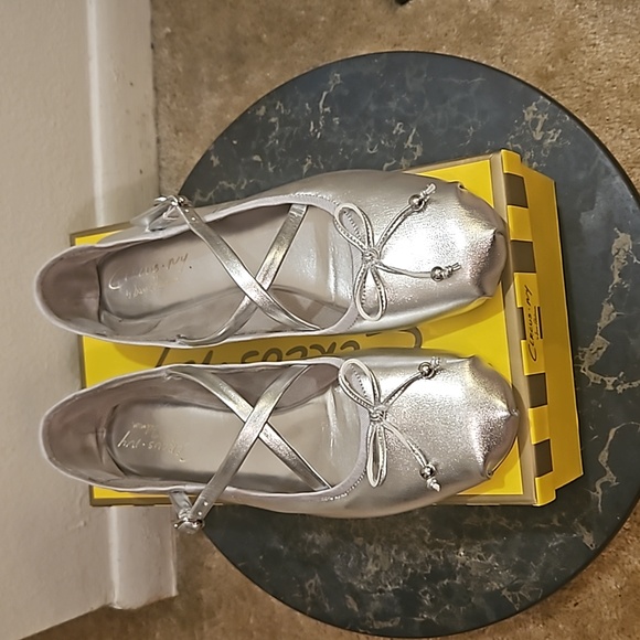 Circus NY By Sam Edelman Zuri Balerina Flat In Metalic Silver - Picture 3 of 15